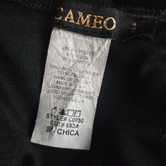 Y2K Maxi Dress Party Cocktail Size S Black Flocked Velvet Mermaid Fishtail - Picture 13 of 13